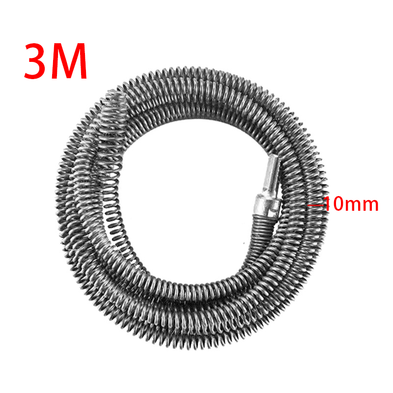 3/5/10 Meters Drain Cleaner Clog Remover Flexible Rod with Electric ...