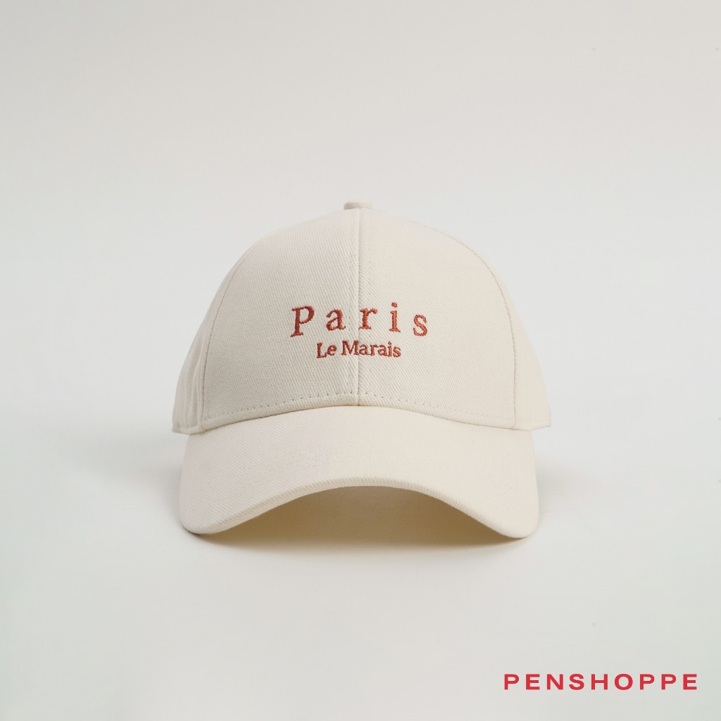Penshoppe Varsity Cap with Embsossed Embroidery (Off White) | Shopee ...