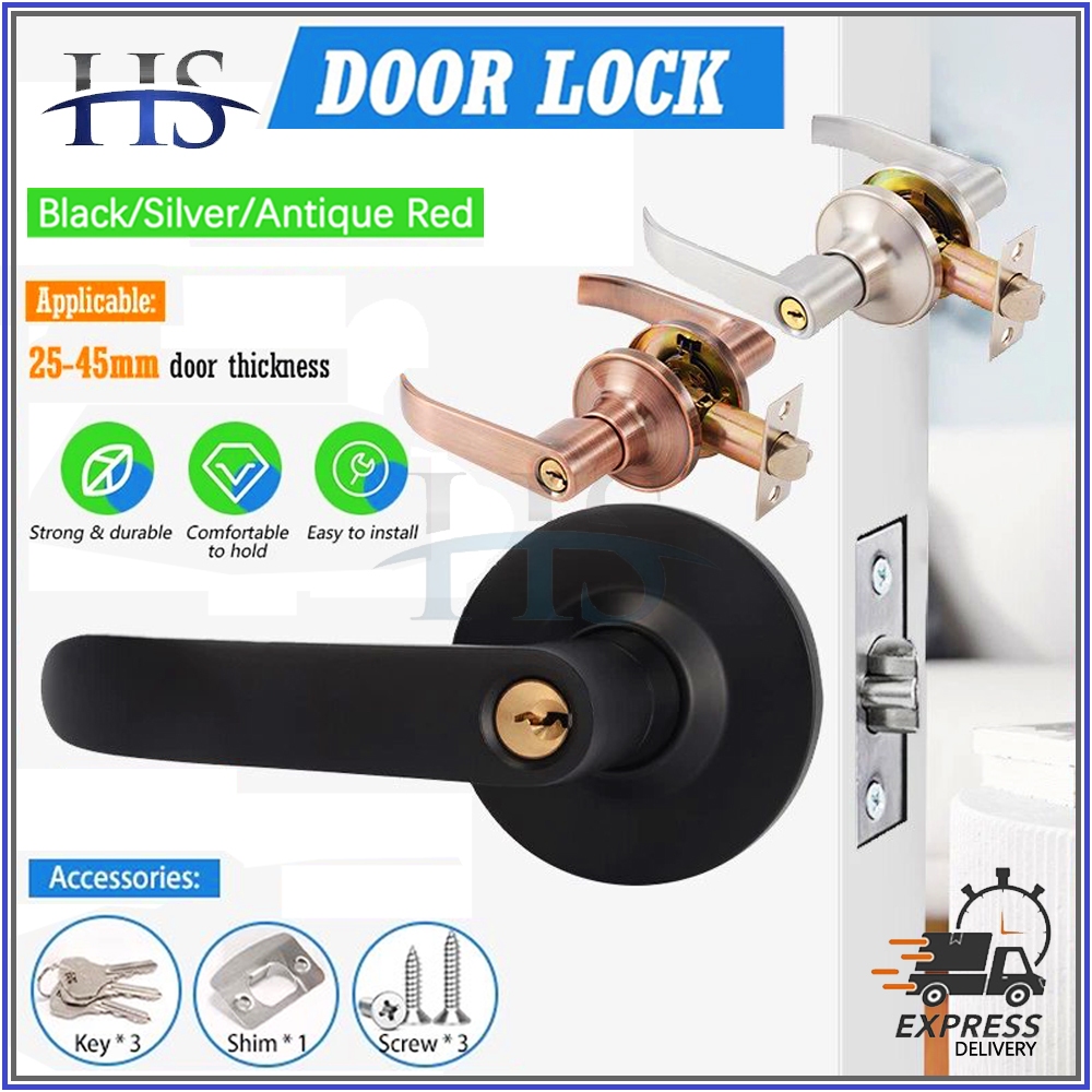 Hardware Lockset Doorknob Lever Type Stainless steel Heavy Duty Anti ...