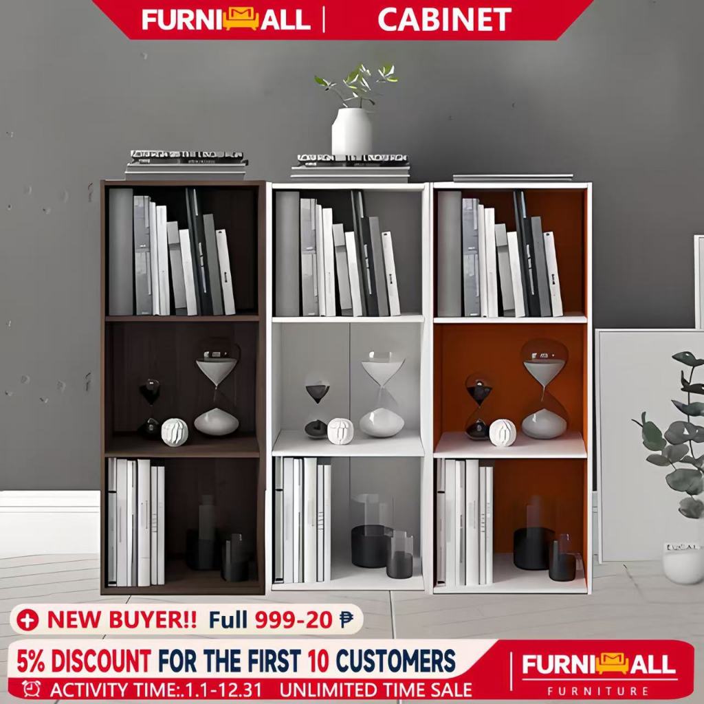 Bookcase grid cabinet storage cabinet bedroom bookcase | Shopee Philippines
