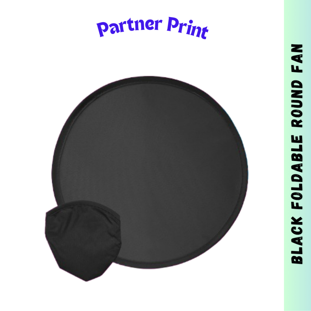Printable Round Black Fan Full Color 100pcs | Shopee Philippines