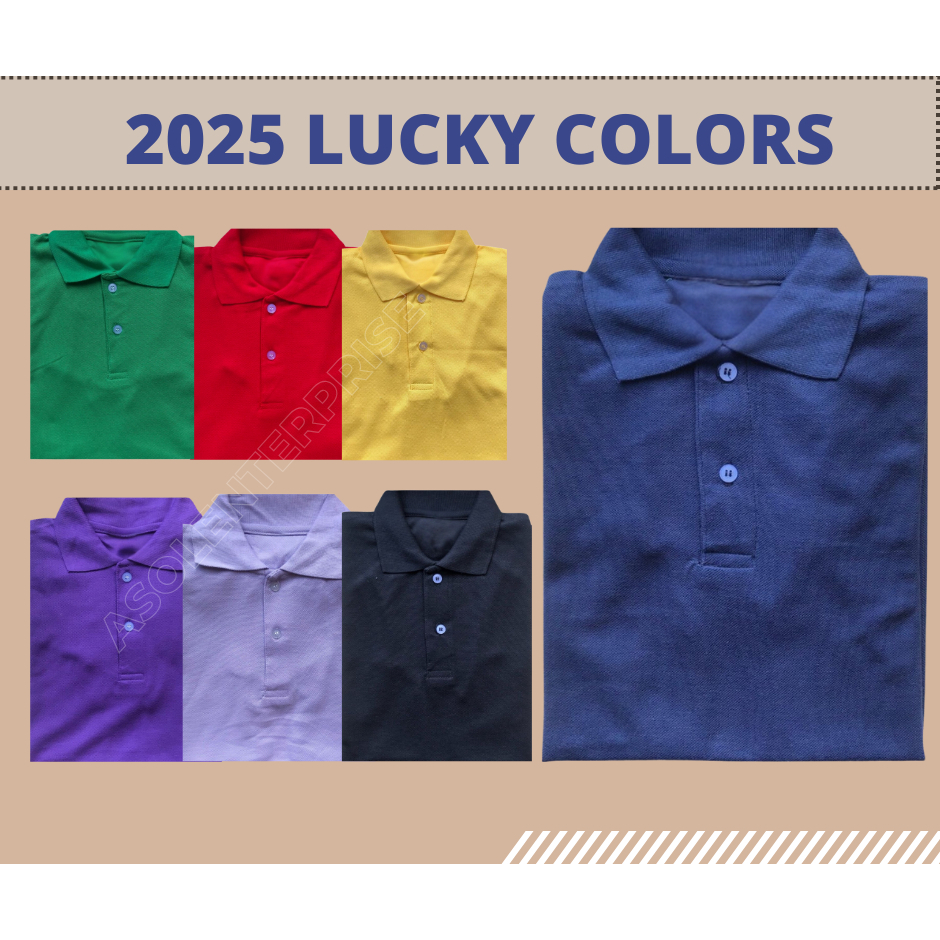 Lucky Color of the Year 2025 Future Dusk Plain Polo Lucky Colors