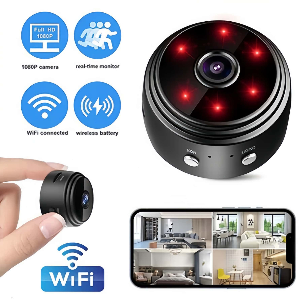 A9 Camera 1080P HD Mini Portable Camera Wireless Home Surveillance WIFI ...