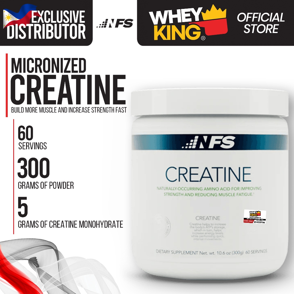 NFS Micronized Creatine Monohydrate 300g | Shopee Philippines