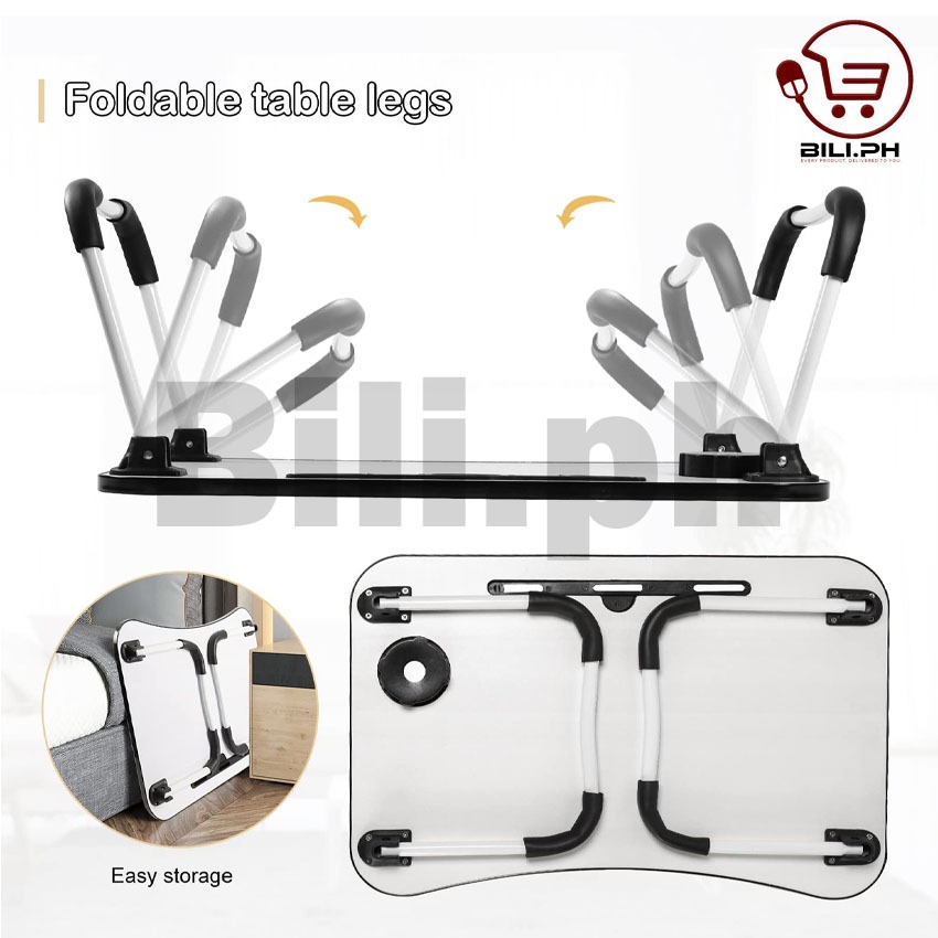ZH1382 Foldable Cartoon Character Computer Study Bedside Table with Cup ...