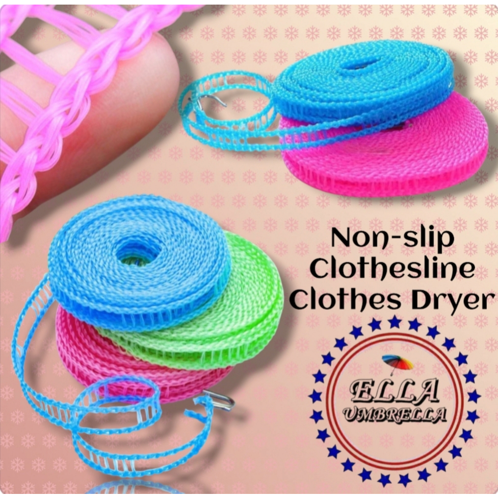 (ecshop) Travel Clothesline Antiskid Washing Line Laundry Drying Light ...