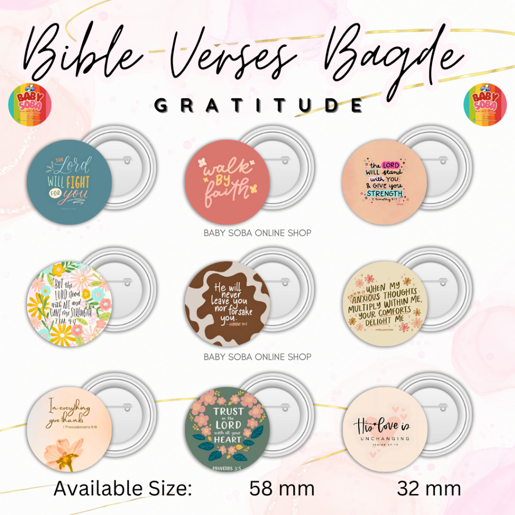 BUTTON BADGE - BIBLE VERSES (58mm, 32mm and 25mm) | Shopee Philippines