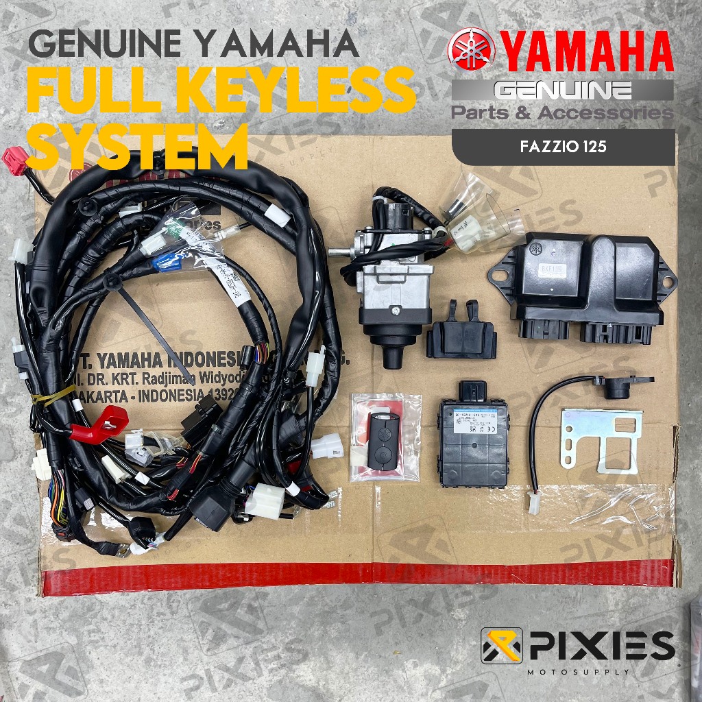FAZZIO 125 Keyless Conversion Kit - Fully Converted with Remote ...