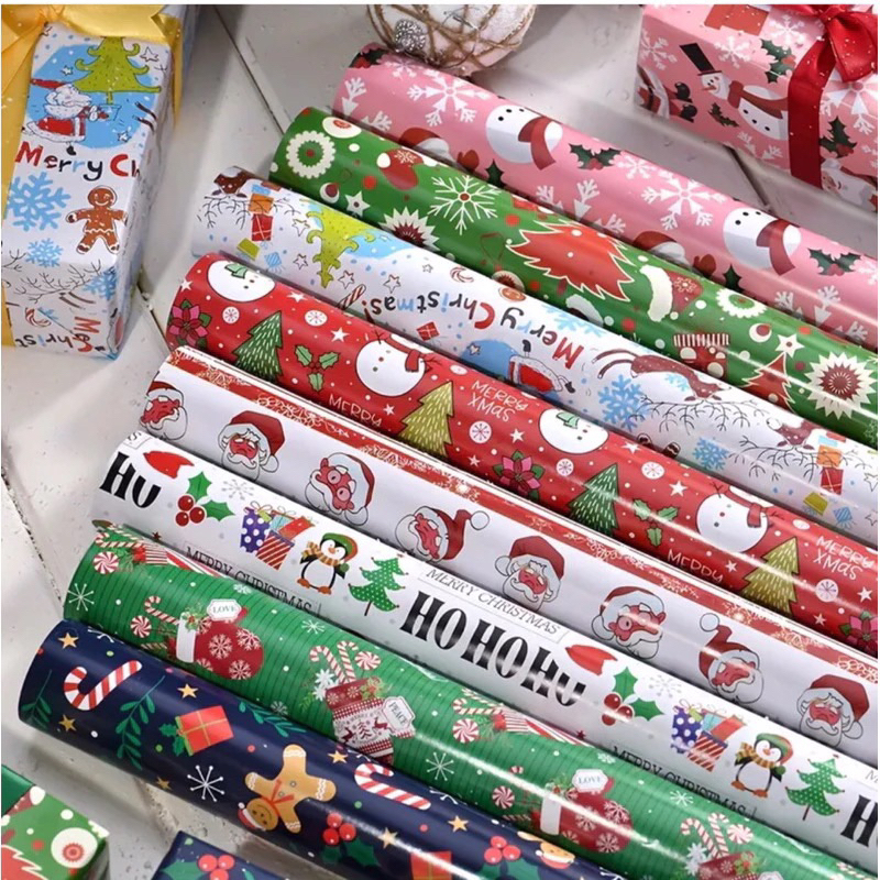 50/20/10 PCS Christmas Gift Wrapper Gift Paper Xmas Present Packing ...