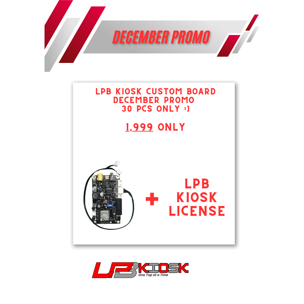 LPB Kiosk Custom Board Promo With License. | Shopee Philippines