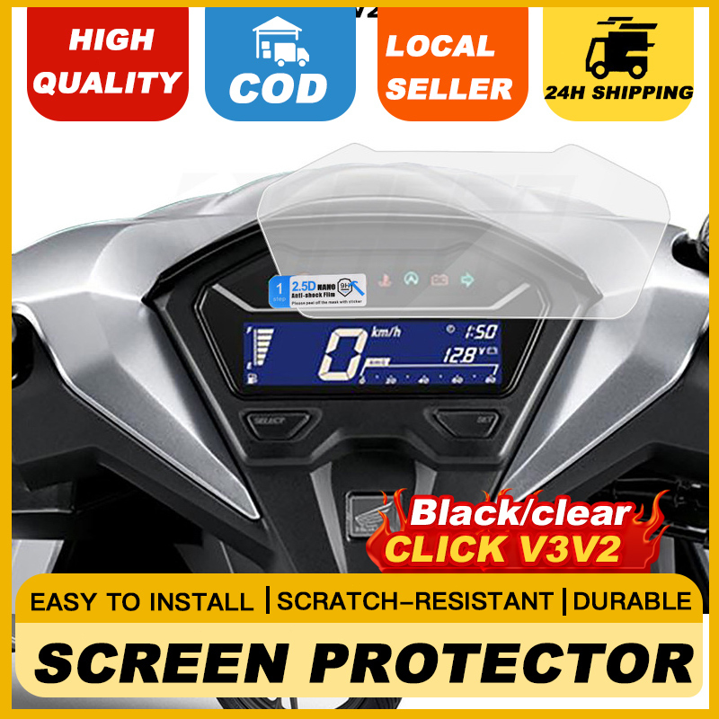 Motorcycle Click V2/V3/V4 150i/125i Screen speed meter protector 9d ...