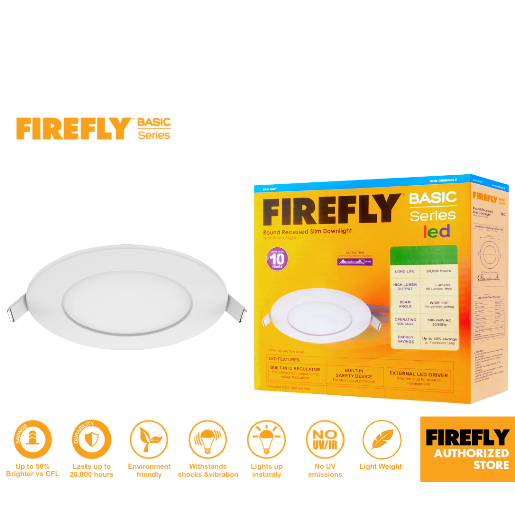Firefly Basic Series Round Non-Integrated LED Downlight Ultra-thin ...
