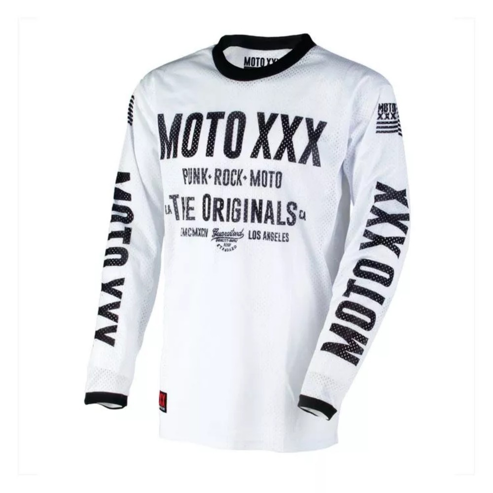 Pro Motocross Jersey Bike Riding Shirt White Motorcycle Racing Shirt ...