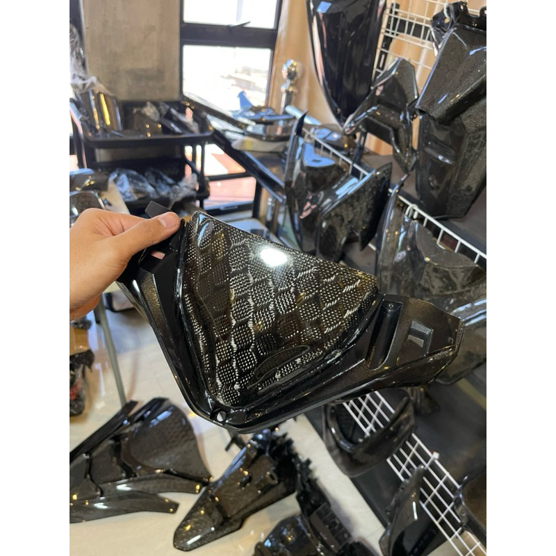Onhand ‼️ Honda Click v2 125 / 150 Visor Cowling Carbon Original ...