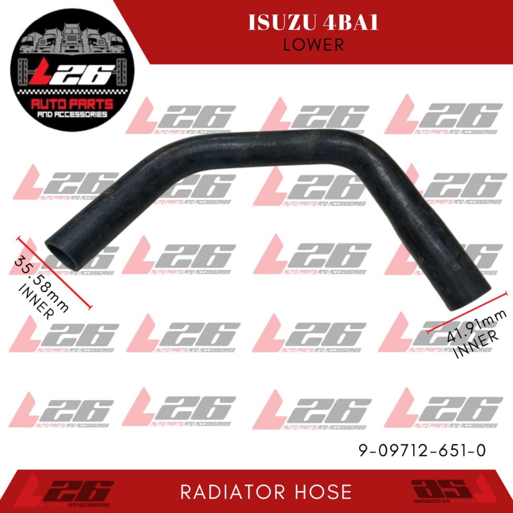 Isuzu 4BA1 RADIATOR HOSE Lower 9-09712-651-0 GSK BRAND | Shopee Philippines