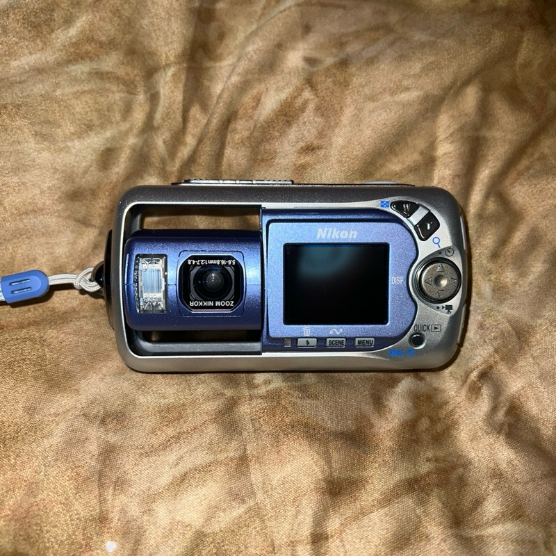 Nikon Coolpix 2500 Digital Camera Digicam Tested Blue Vintage Rare