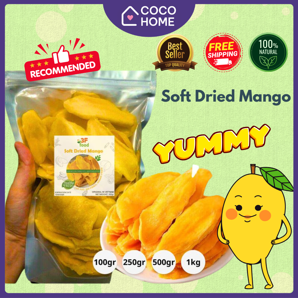 READY STOCK - 3F FOOD Dried Mangoes Fruit Snack original Dried Mango ...