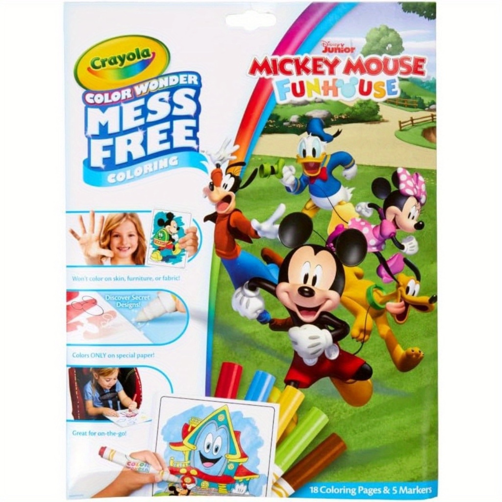 Crayola Color Wonder Mickey Mouse Clubhouse, Mess Free Coloring Pages ...