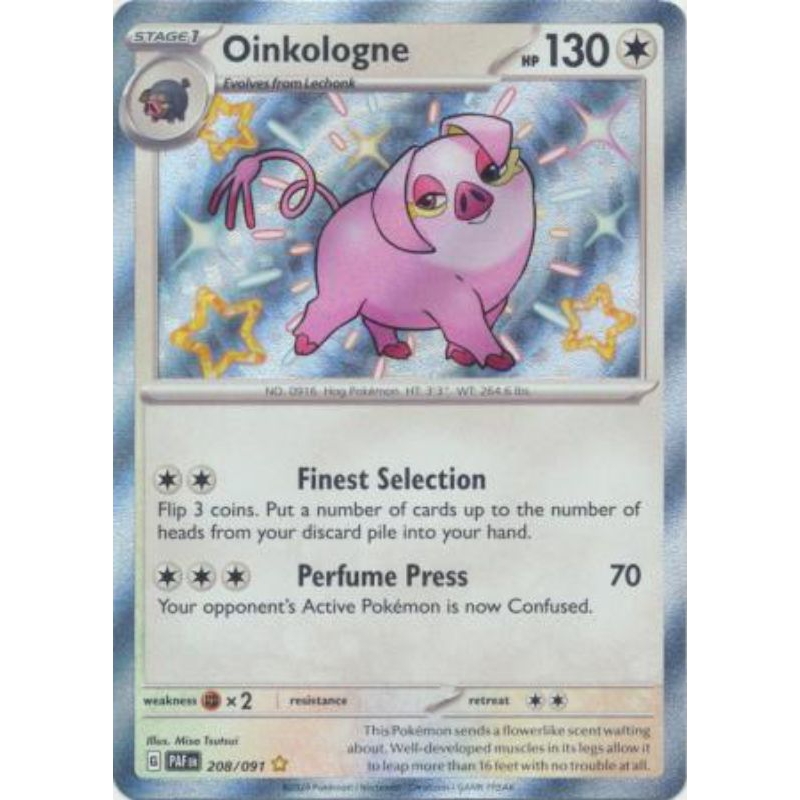 Pokemon Card, Oinkologne 208/091, Shiny Rare. (ENGLISH TYPE) | Shopee ...