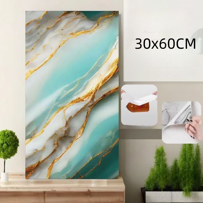 Marble Self-Adhesive Wall Sticker Waterproof Moisture-Proof Thickened ...