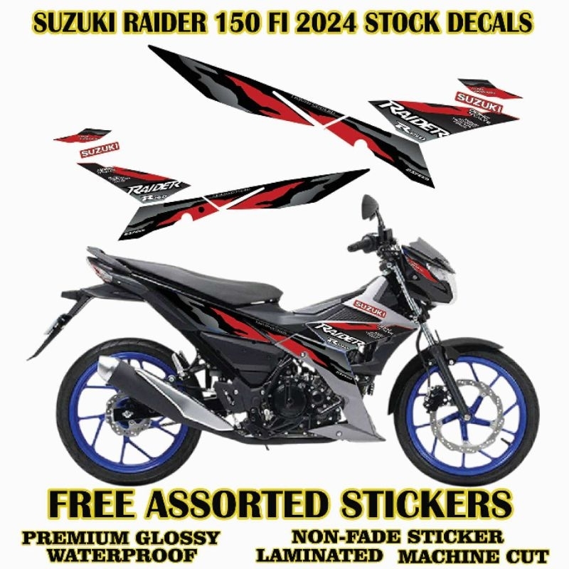 Suzuki Rider 150 FI 2024 Full Decals Sticker / Suzuki Rider 150 FI 2024 ...