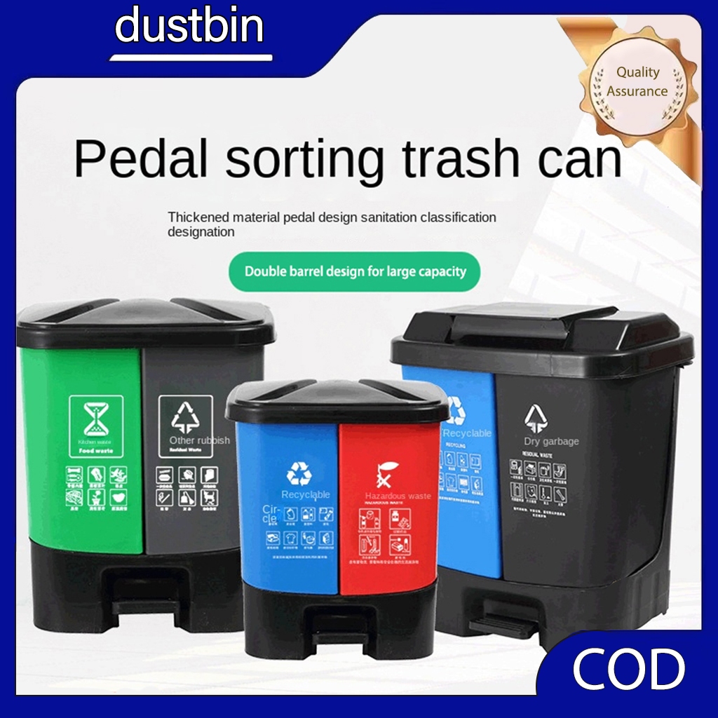 Wet and Dry Kitchen Trash Waste Garbage Segregation Trash Bin With ...