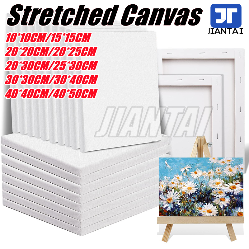 Stretched Canvas For Painting 100% Cotton For Acrylics,Oils & Other ...