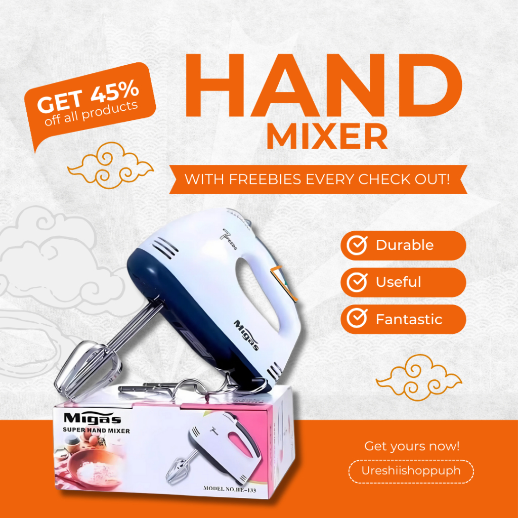 Electric Hand Mixer 7 Speed Professional Electric Whisks Hand mixer ...