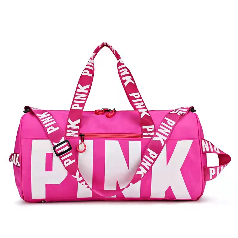 CROWNA 29L PINK Print Travel Duffel Sports Gym Bag for women