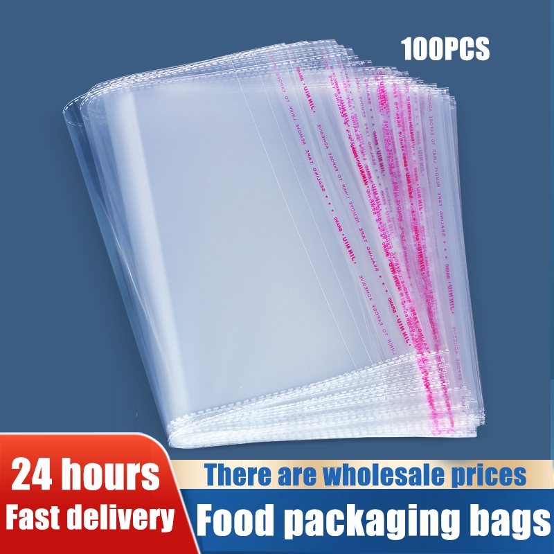 PAYDAY SALE Large size 100Pcs OPP plastic packaging bag with tape ...