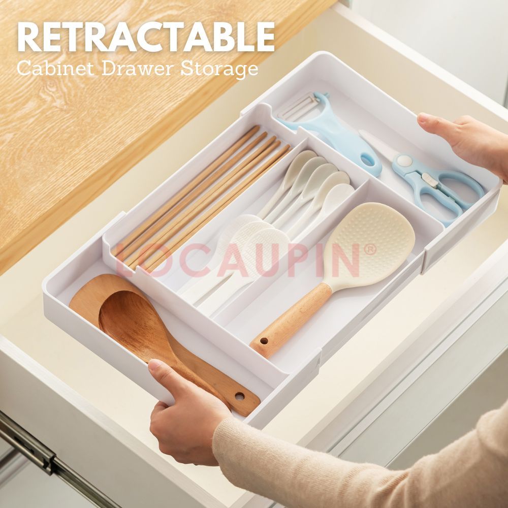 LOCAUPIN Multifunctional Cabinet Drawer Storage Compartment Retractable ...