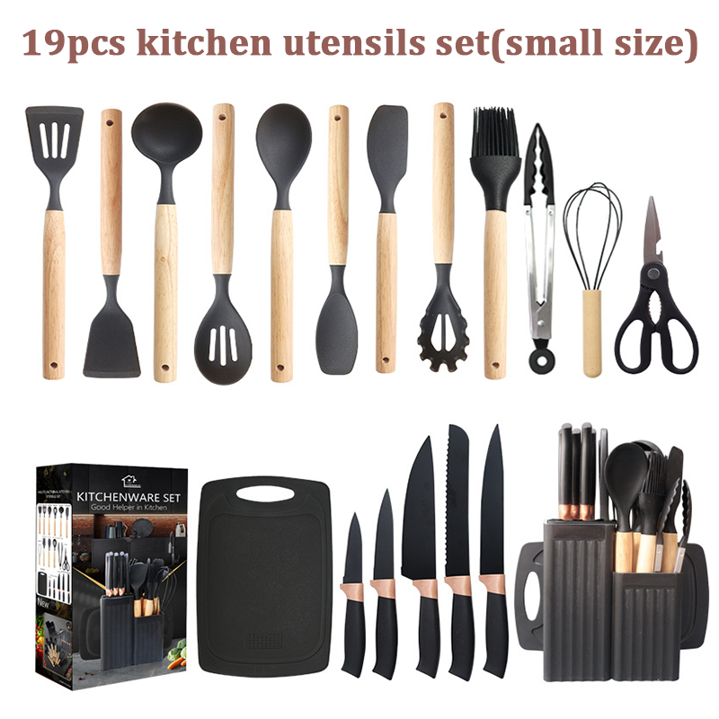 Small size kitchen utensils 19pcs Silicone heat resistant ...
