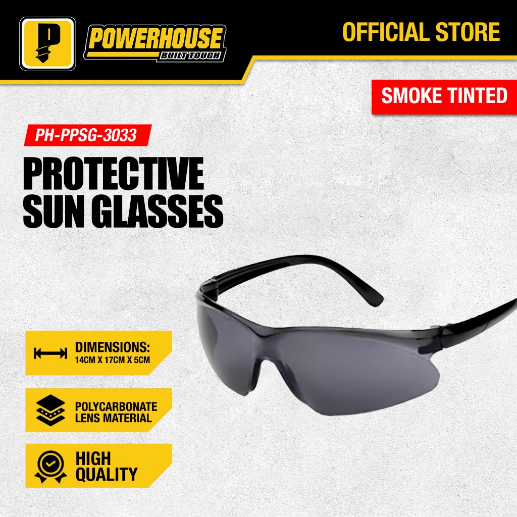 Powerhouse Protective Sun Glasses UV Eye Protection Safety Protective ...