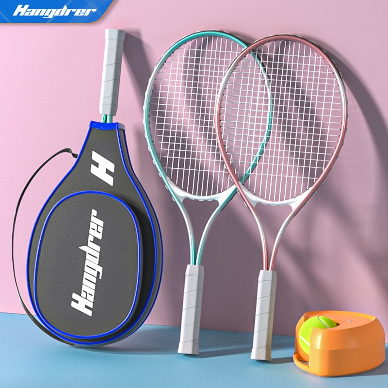 Single Tennis Trainer Elastic Rope Ball Tennis Racket Set Beginners Kid ...