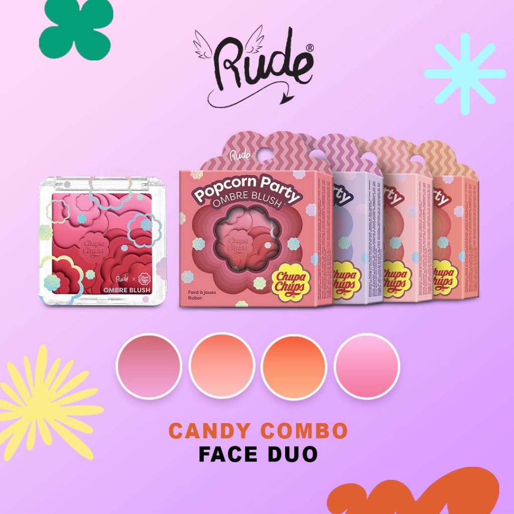 RUDE Chupa Chups Popcorn Party Ombre Blush - Berry Blast main image 0