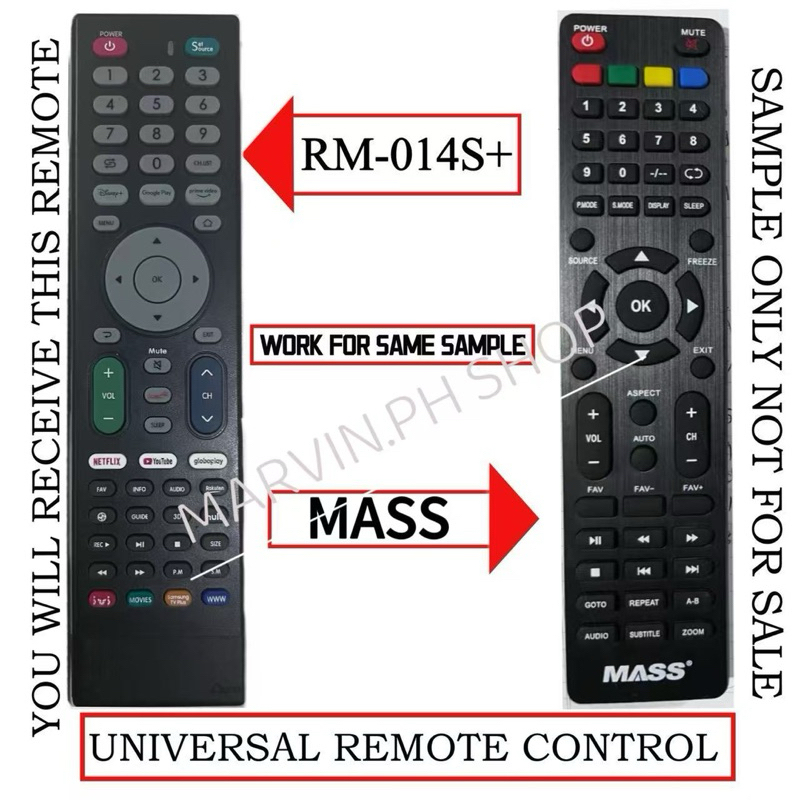 ready tO use Universal Remote Control for Mass Replacement Smart TVs ...