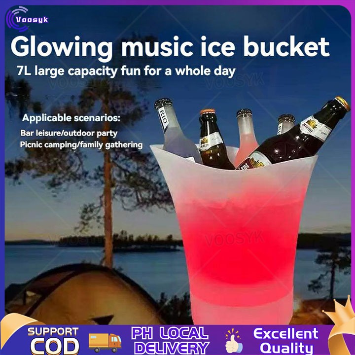 7L luminous ice bucket KTV bar champagne bucket creative beer bucket ...
