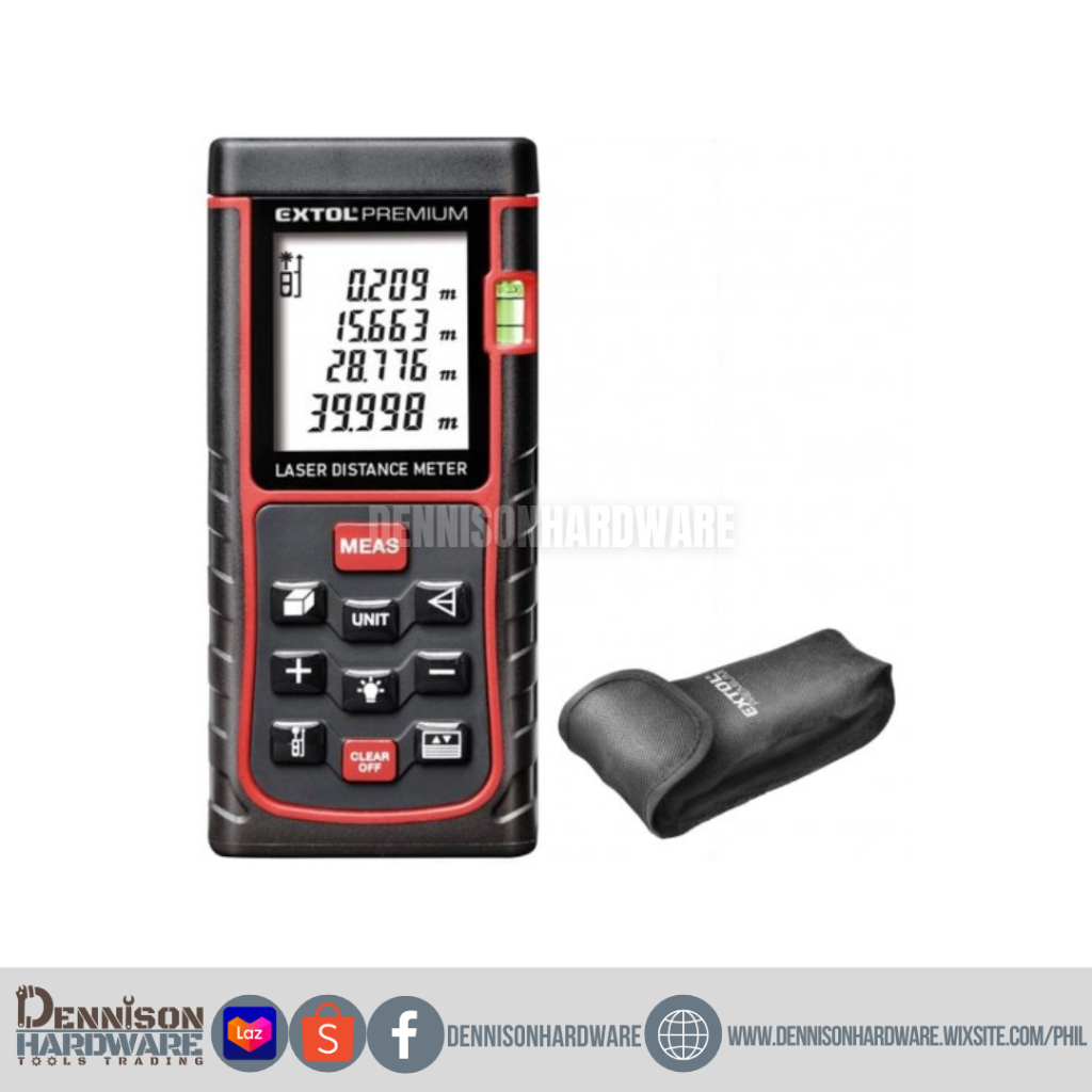 EXTOL 40mtrs Laser distance meter with level | Shopee Philippines