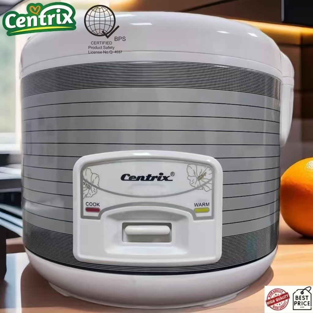 Centrix 1.8L Rice Cooker 10-Cups Plastic Airtight lid Aluminum liner ...