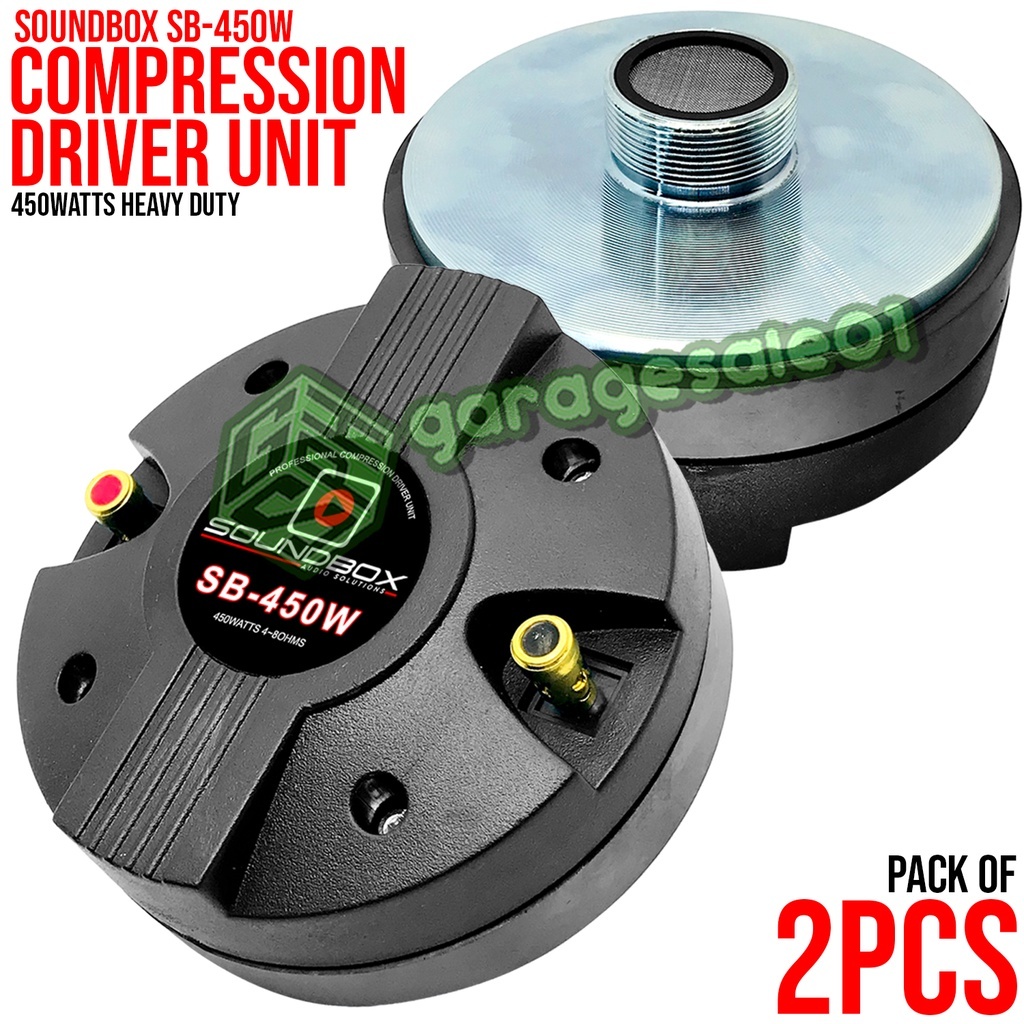 2PCS SOUNDBOX Compression Driver Unit 450W Heavy Duty (JBL/Peavey ...