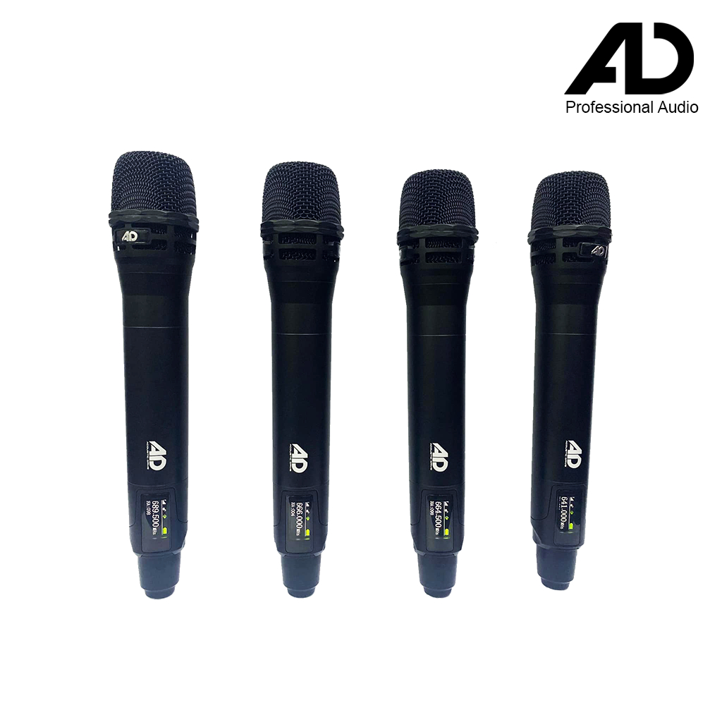 AD UX-9094 /Changeable Frequency /4pcs. Wireless Mic /400CH ...