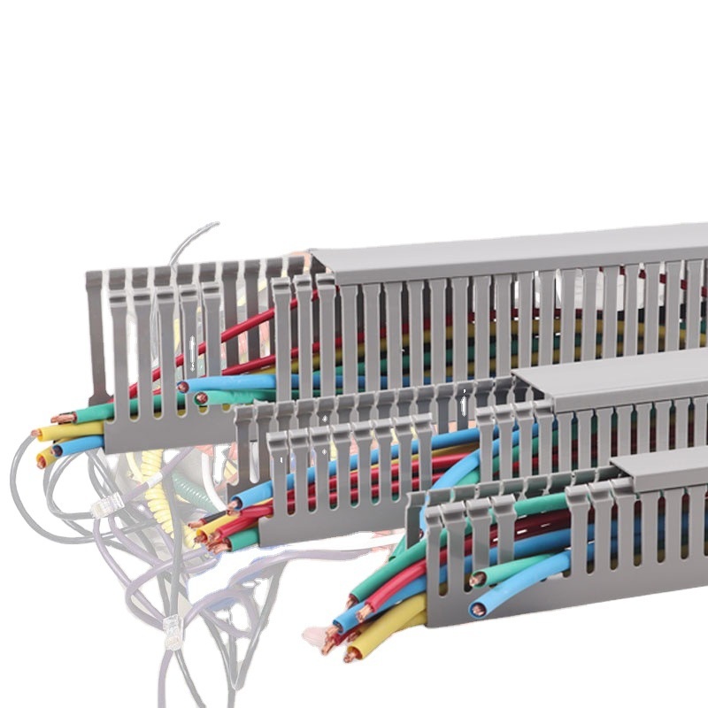 1 Meter Open Slot Cable Duct Management Raceway Cable Holder Organizer ...