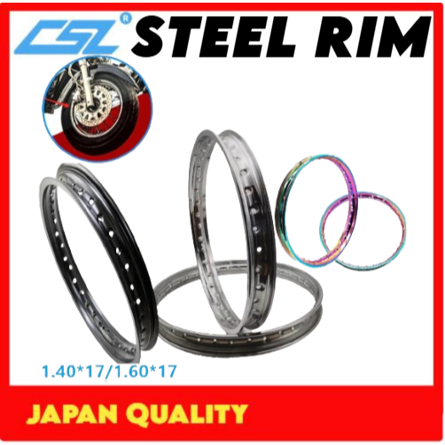 CSL STEEL RIM ALLOY 1PC (1.40*17) (1.60*17) UNIVERSAL HEAVY DUTY ...