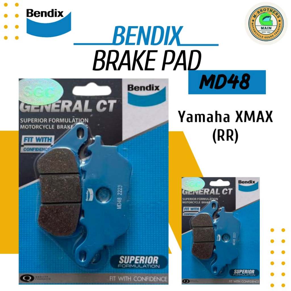 BENDIX BRAKEPAD MD48 FOR XMAX (RR) | Shopee Philippines