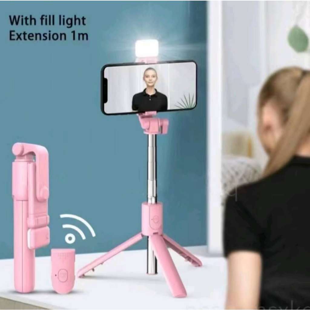 R1S WIRELESS BLUETOOTH SELFIE STICK TRIPOD MONOPOD FOLDABLE HANDHELD ...