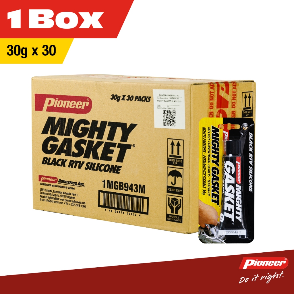 Pioneer Mighty Gasket Engine Sealant Black 30g x30 | Shopee Philippines