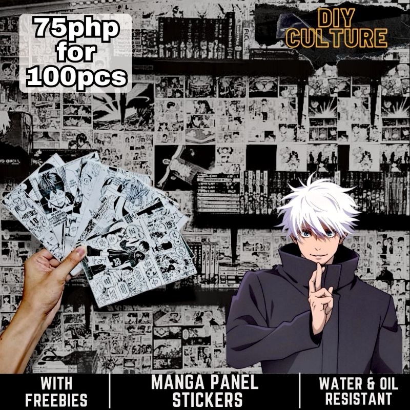 Diyculture Anime Manga Panels Wall Decoration Art Design Sticker A6 ...