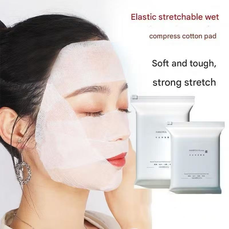 50PCS 200PCS Double-sided White Rectangle Facial Cotton Pads for Make ...