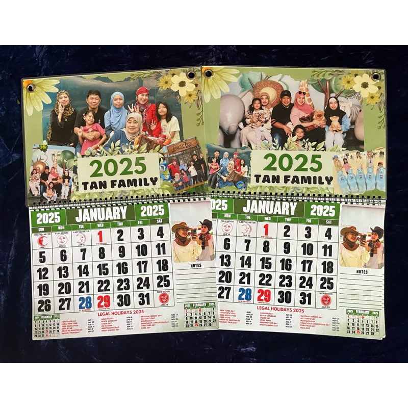 Personalized A3 Laminated Wall 2025 Calendar | Shopee Philippines