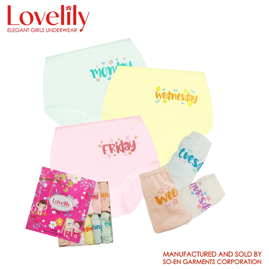 Lovelily 12IN1 Joyful Days Collection Cotton Rich Kids Panty | Shopee ...